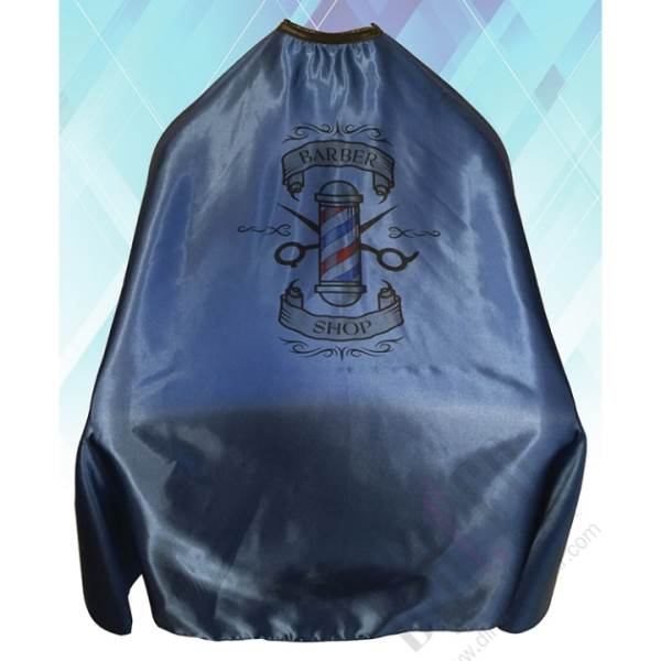 The Shave Factory Cape with pole - hook closure White