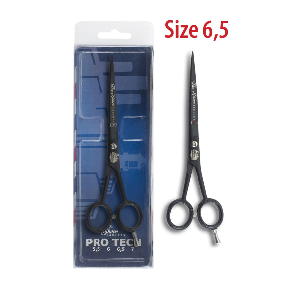 The Shave Factory Hair Cutting Shears Powder Coated Matt Black Finish - 6" - Model 1224
