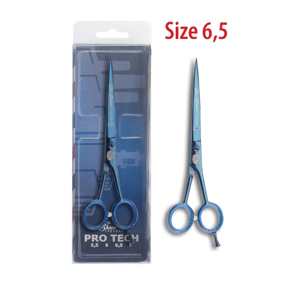 The Shave Factory Hair Cutting Shears Titanium Blue - 6" - Model 1224