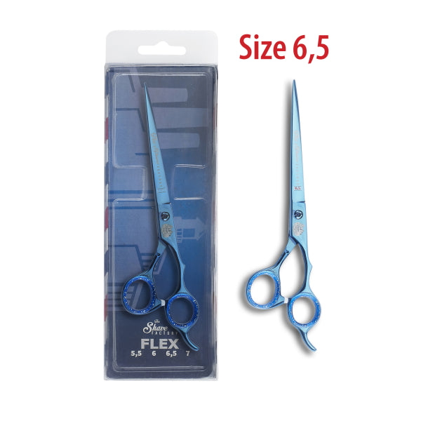 The Shave Factory Hair Cutting Shears Titanium Blue - 6" - Model 1195