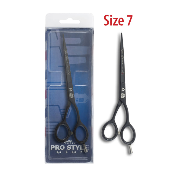 The Shave Factory Hair Cutting Shears Powder Coated Matt Black Finish - 6" - Model 1200