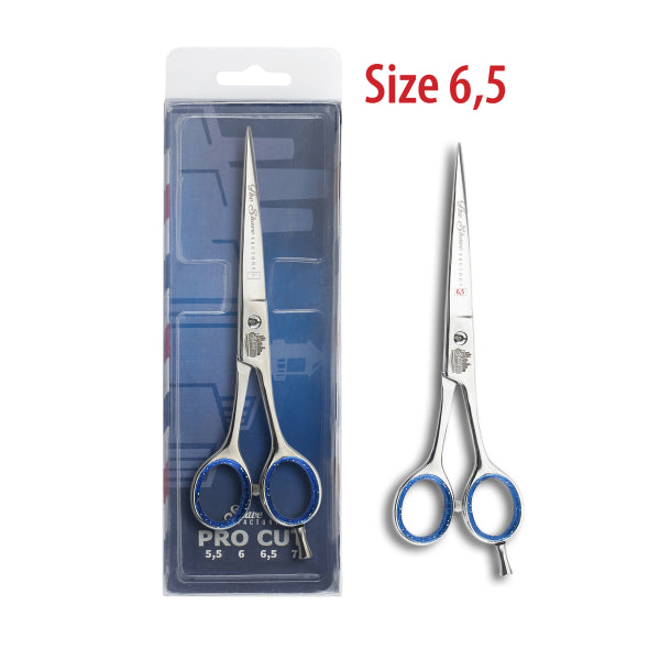The Shave Factory Hair Cutting Shears Mirror (Silver) Finish - 6" - Model 1206