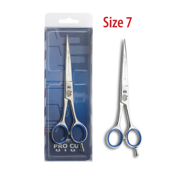 The Shave Factory Hair Cutting Shears Mirror (Silver) Finish - 6" - Model 1206