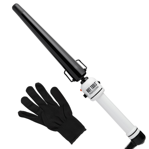 Hot Tools 3/4" Curling Iron Nano Ceramic Black and White