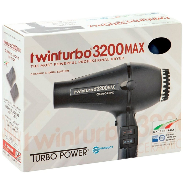 TwinTurbo 3200 Max Hair Dryer - Black