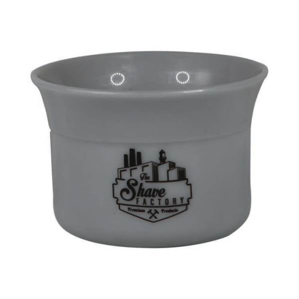 The Shave Factory Plastic Shave Mug White