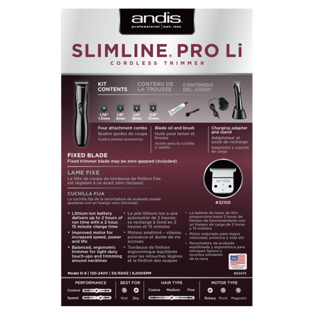 Andis Slimline Pro Li in Black