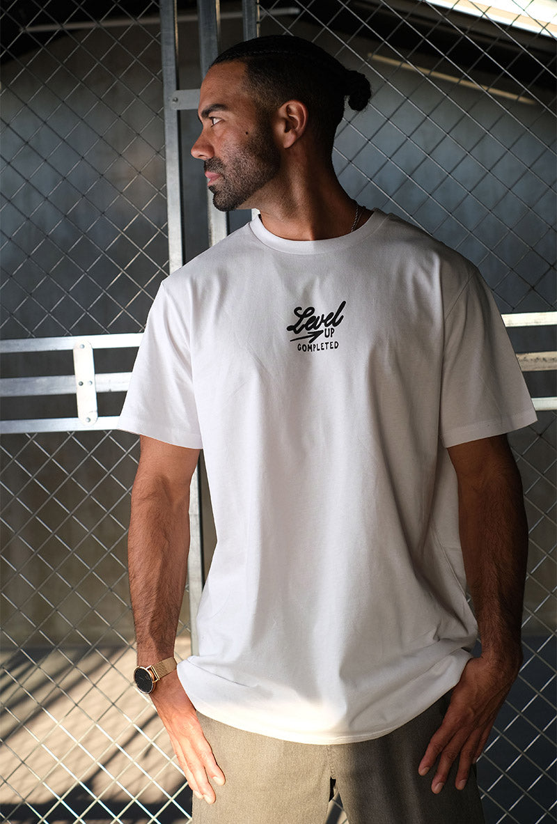 Barber T-Shirt Level Up White – MarmaraBarber