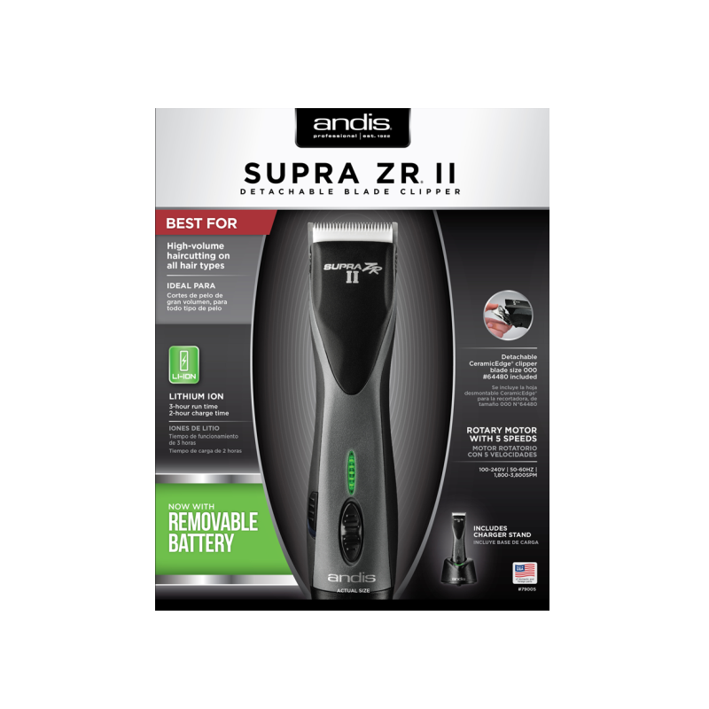 Supra ZR Cordless 5-Speed Clipper
