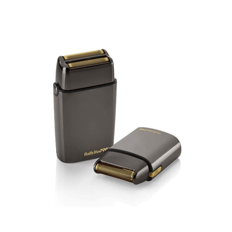 BabylissPro Holiday Box (Single & Double Foil Shaver) Gunmetal & Gold