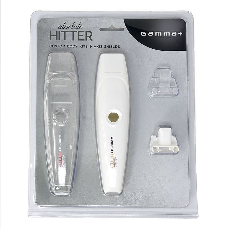 Gamma Absolute Hitter Lids - Matte White & Clear Lids With Axis Shields (Fits Hitter and Protégé)
